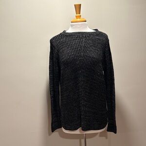 Apt. 9 Women's Black and Gold Knit Sweater